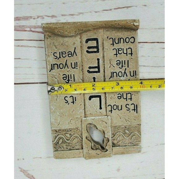 Carson Home Accents Life Wall Hanging Shelf Sitting Inspirational Plaque - Picture 7 of 12